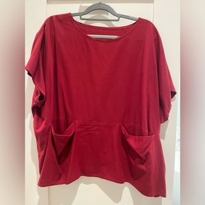 Jamie + the Jones Pocket Box Top in raw silk